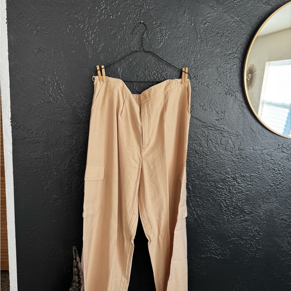 Loose fit side pocketed pants